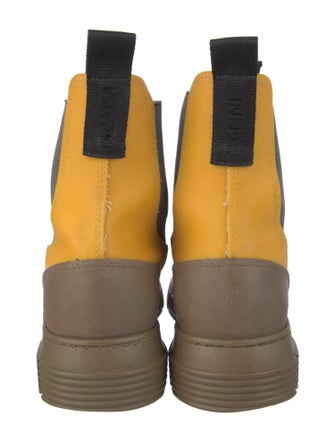 Ganni Rubber Colorblock Pattern Rain Boots