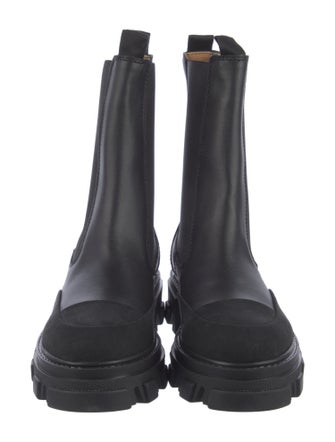 Ganni Leather Chelsea Boots