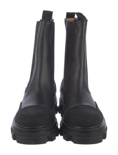 Ganni Leather Chelsea Boots