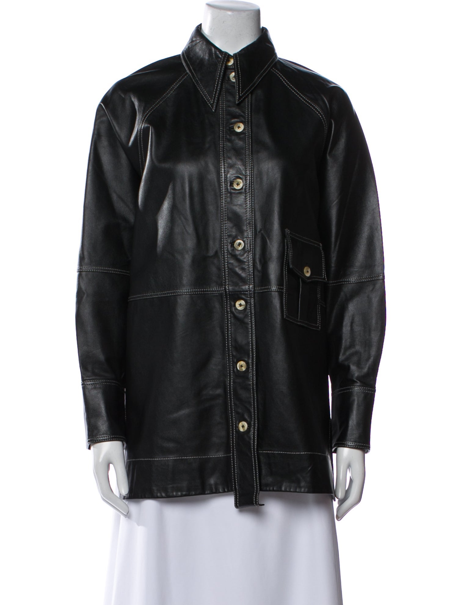 Ganni Lamb Leather Jacket