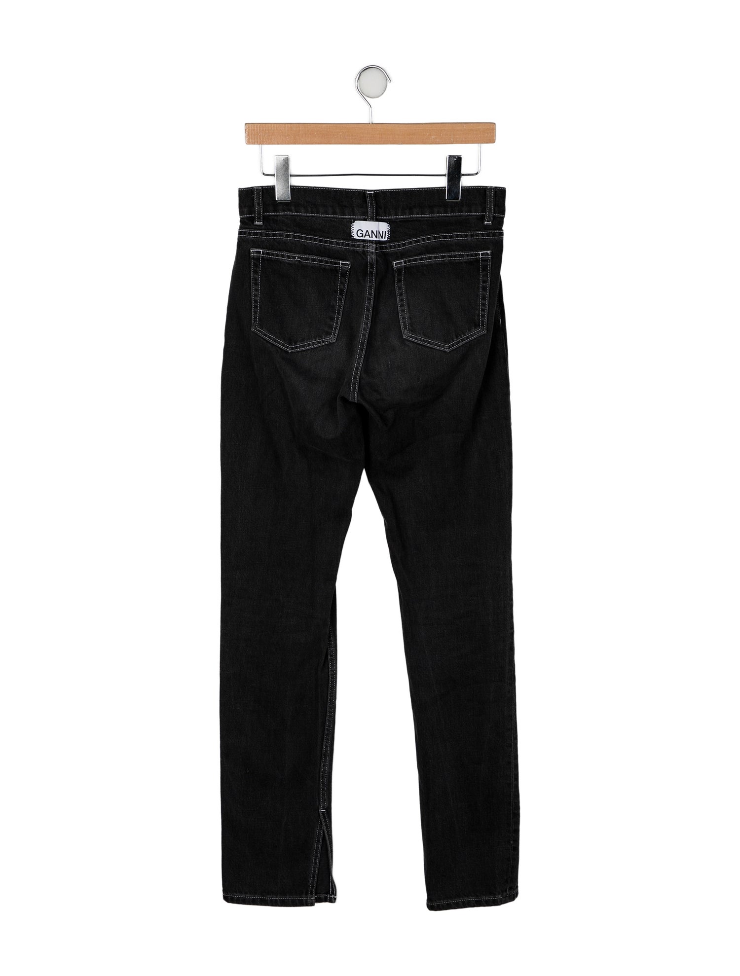 Ganni Mid-Rise Straight Leg Jeans