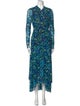 Ganni Floral Print Long Dress