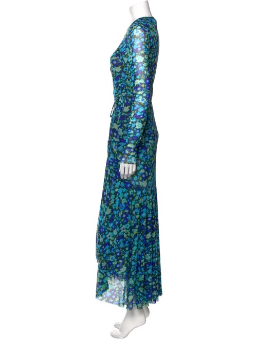 Ganni Floral Print Long Dress