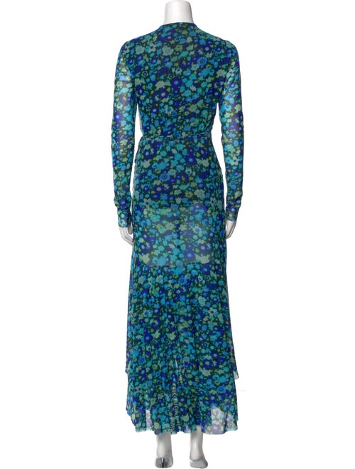 Ganni Floral Print Long Dress