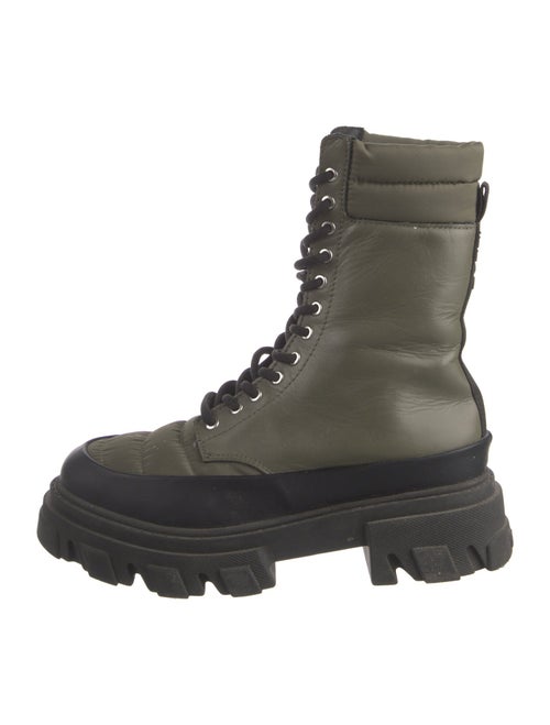 Ganni Leather Combat Boots