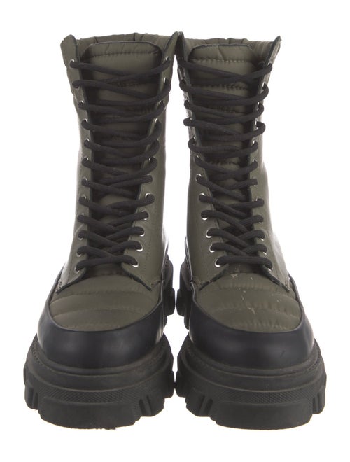 Ganni Leather Combat Boots