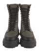 Ganni Leather Combat Boots