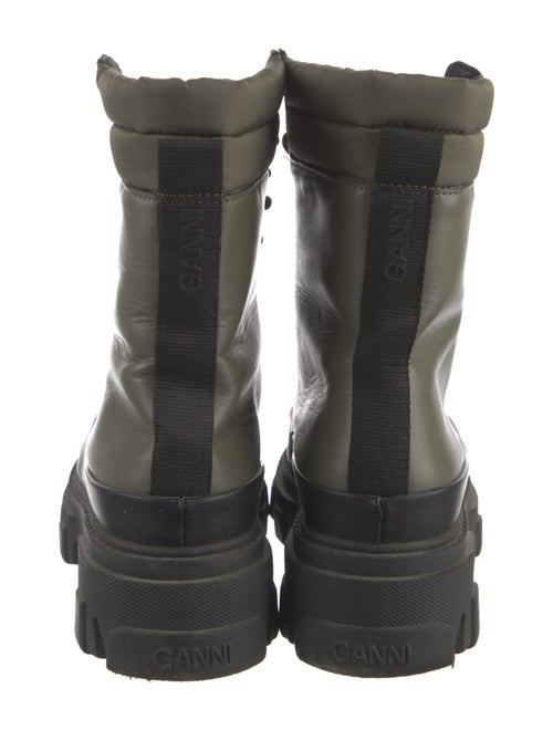 Ganni Leather Combat Boots