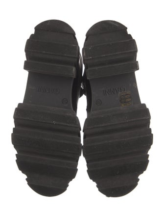 Ganni Leather Combat Boots