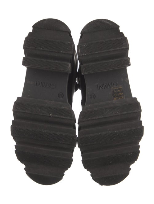 Ganni Leather Combat Boots