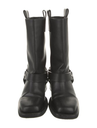 Ganni Leather Moto Boots