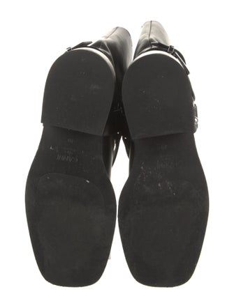 Ganni Leather Moto Boots