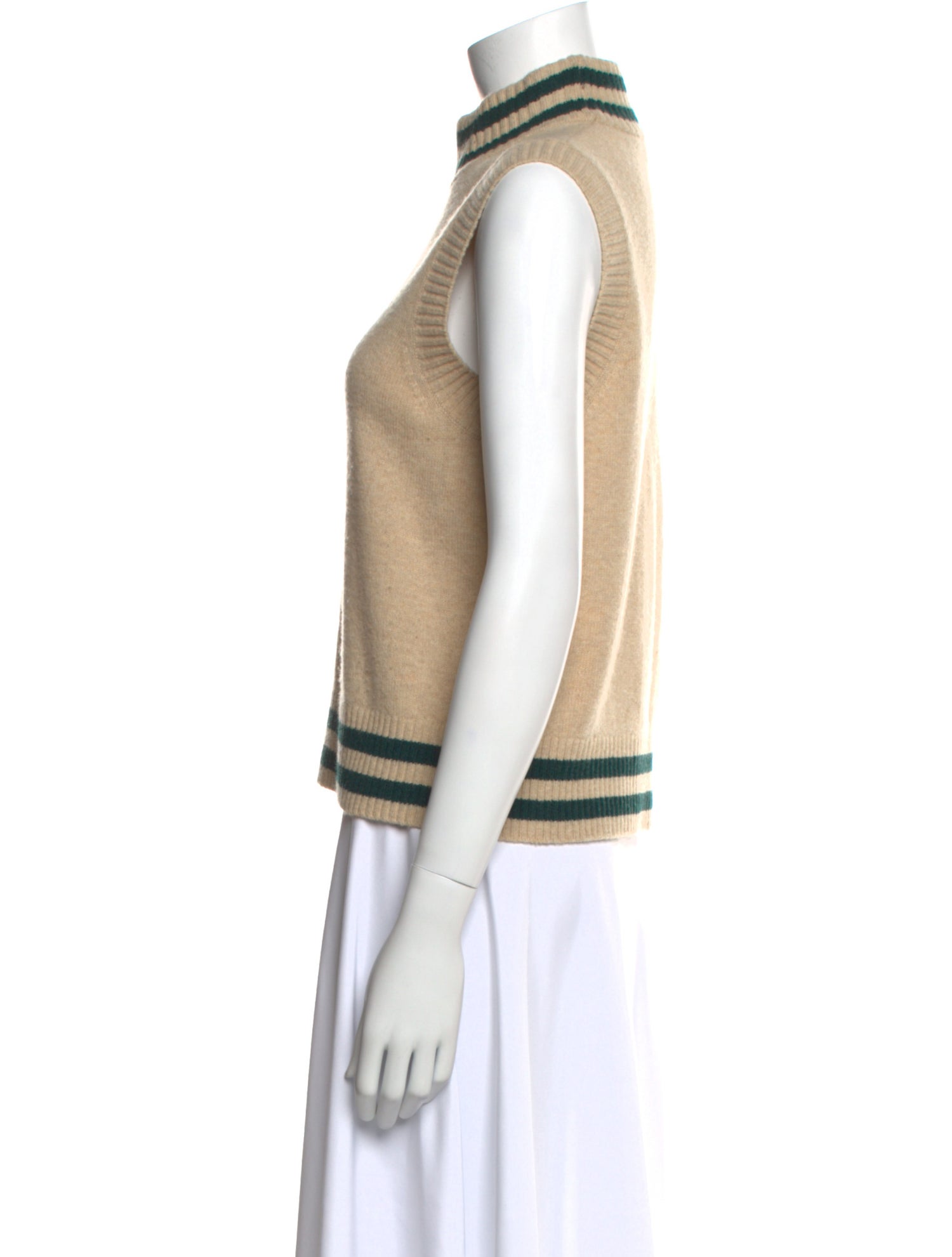 Ganni Merino Wool Striped Sweater