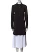 Ganni Mock Neck Long Sleeve Tunic