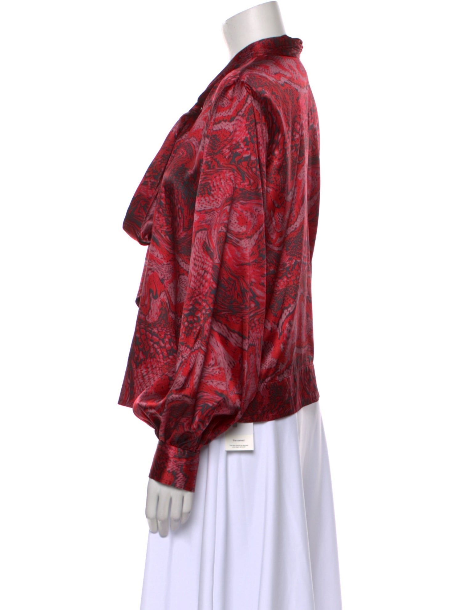 Ganni Silk Printed Blouse