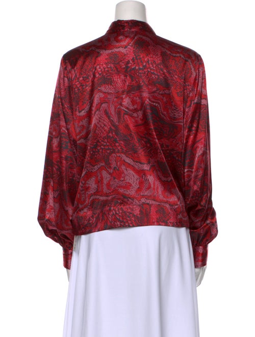 Ganni Silk Printed Blouse