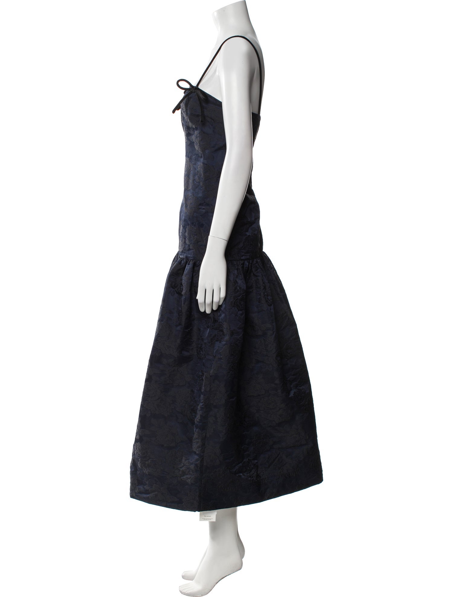 Ganni Square Neckline Long Dress