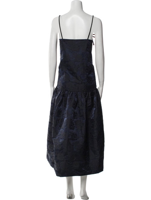 Ganni Square Neckline Long Dress