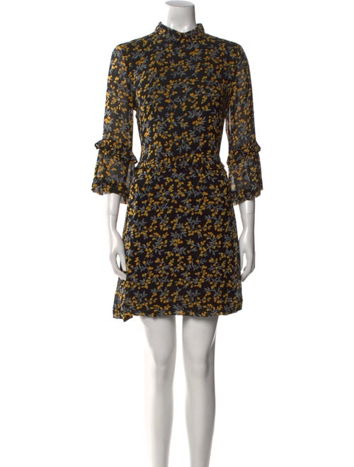 Ganni Floral Print Mini Dress