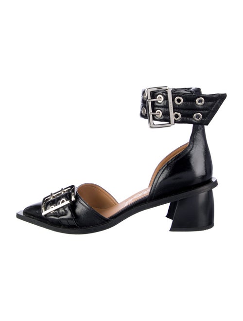 Ganni Leather D'Orsay Pumps