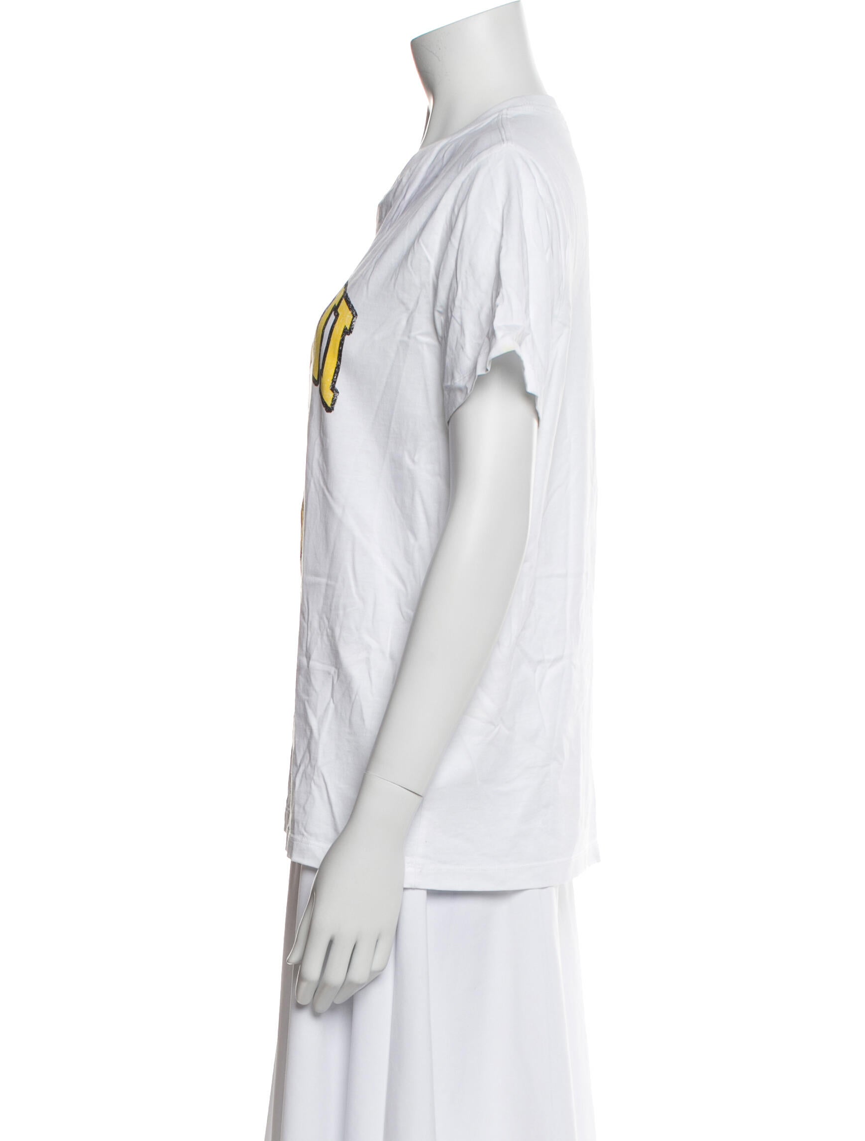 Ganni Graphic Print Crew Neck T-Shirt