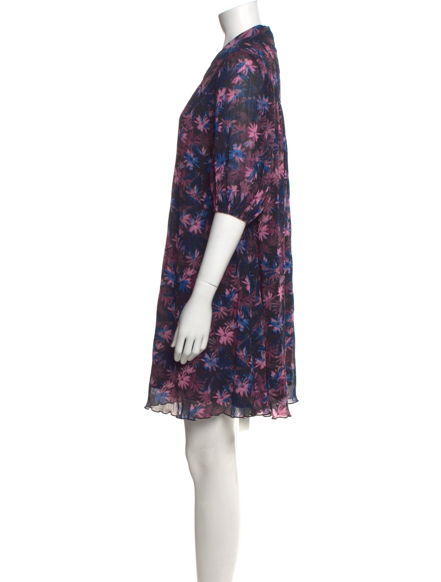 Ganni Floral Print Mini Dress