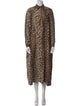 Ganni Animal Print Midi Length Dress