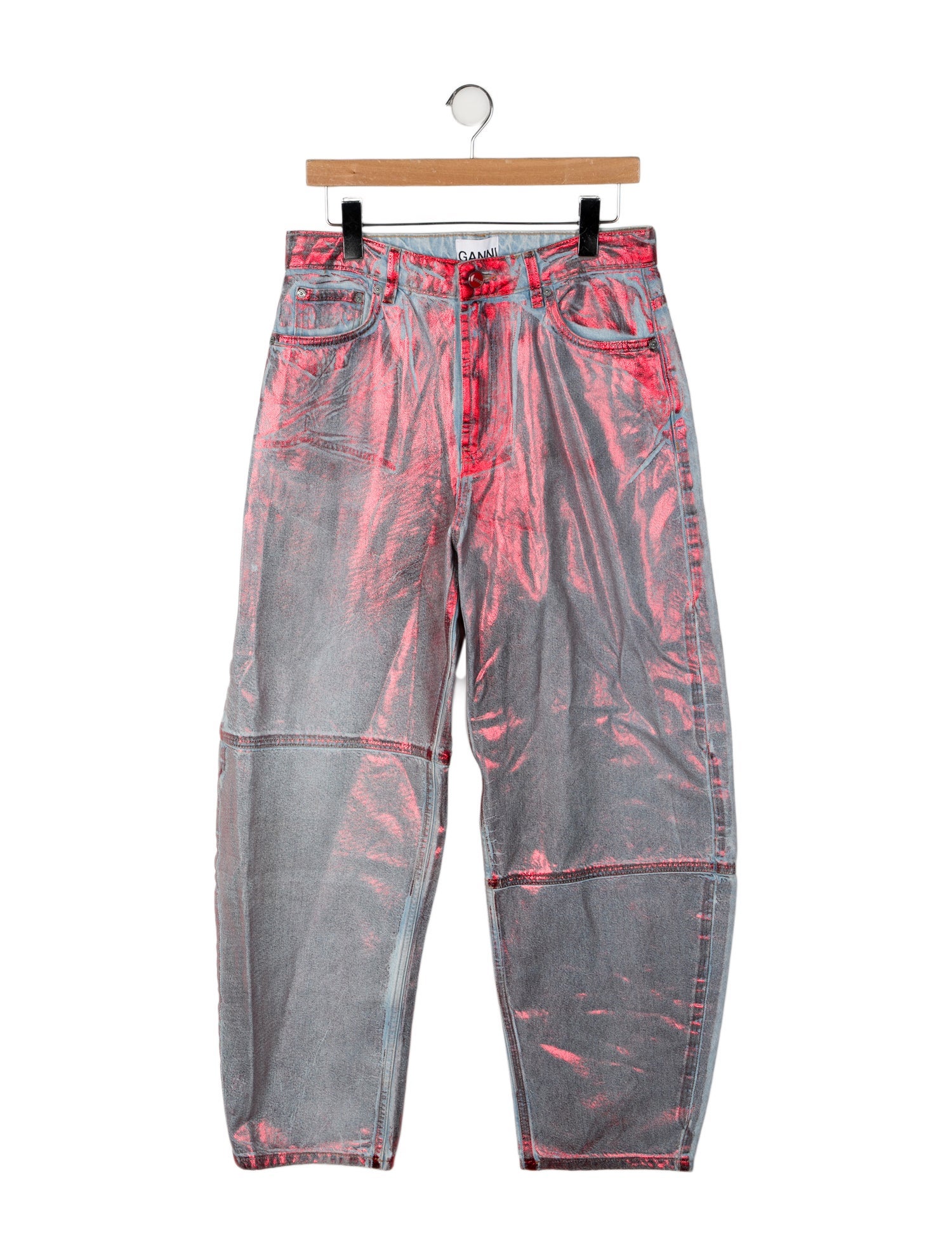 Ganni High-Rise Straight Leg Jeans