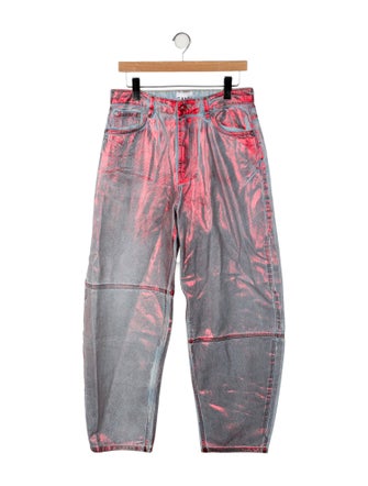 Ganni High-Rise Straight Leg Jeans