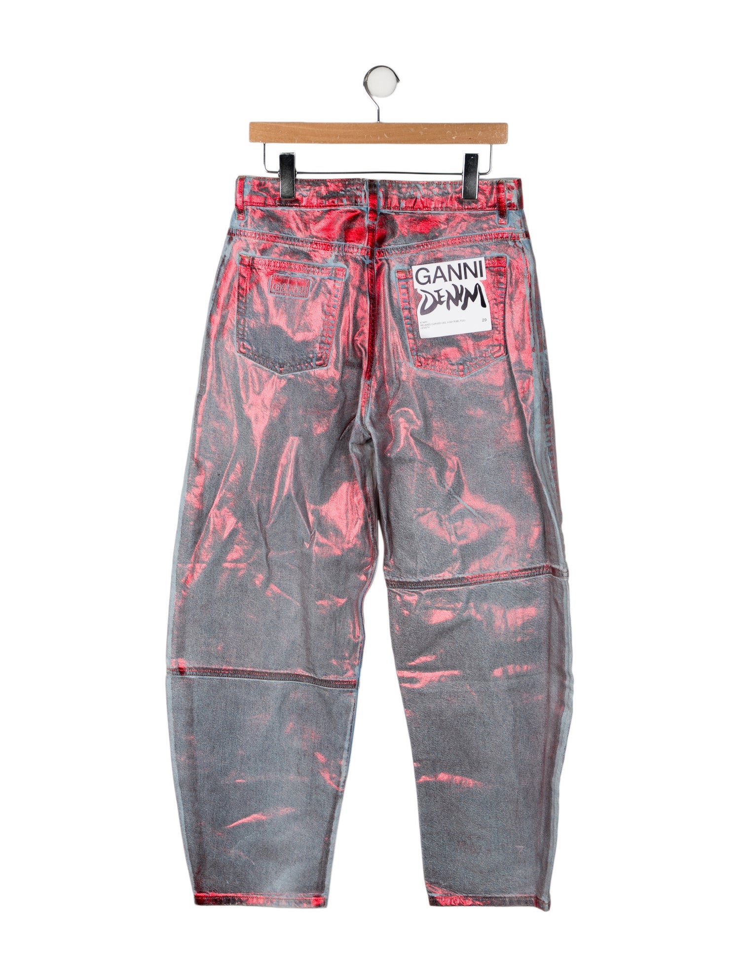 Ganni High-Rise Straight Leg Jeans