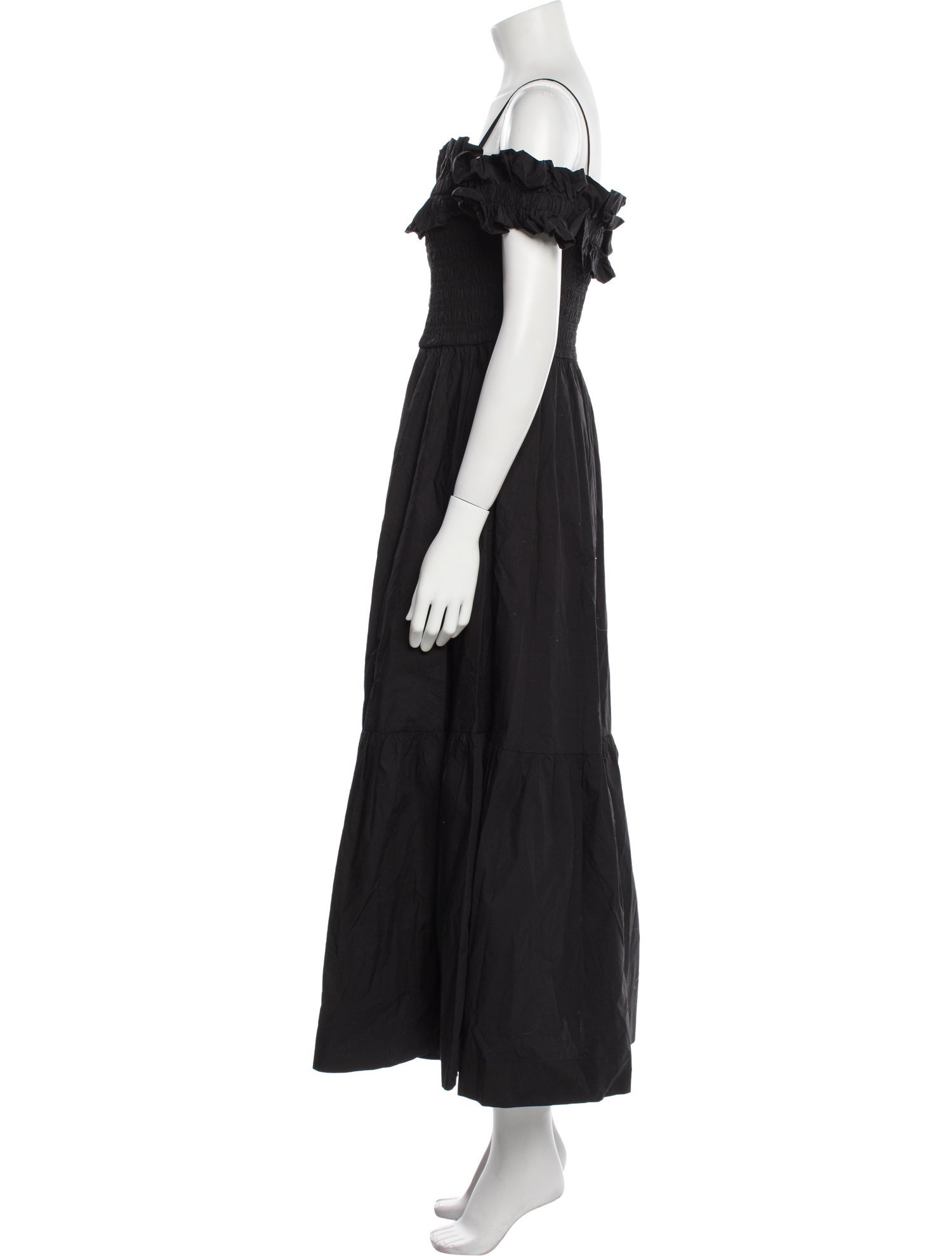 Ganni Off-The-Shoulder Long Dress w/ Tags