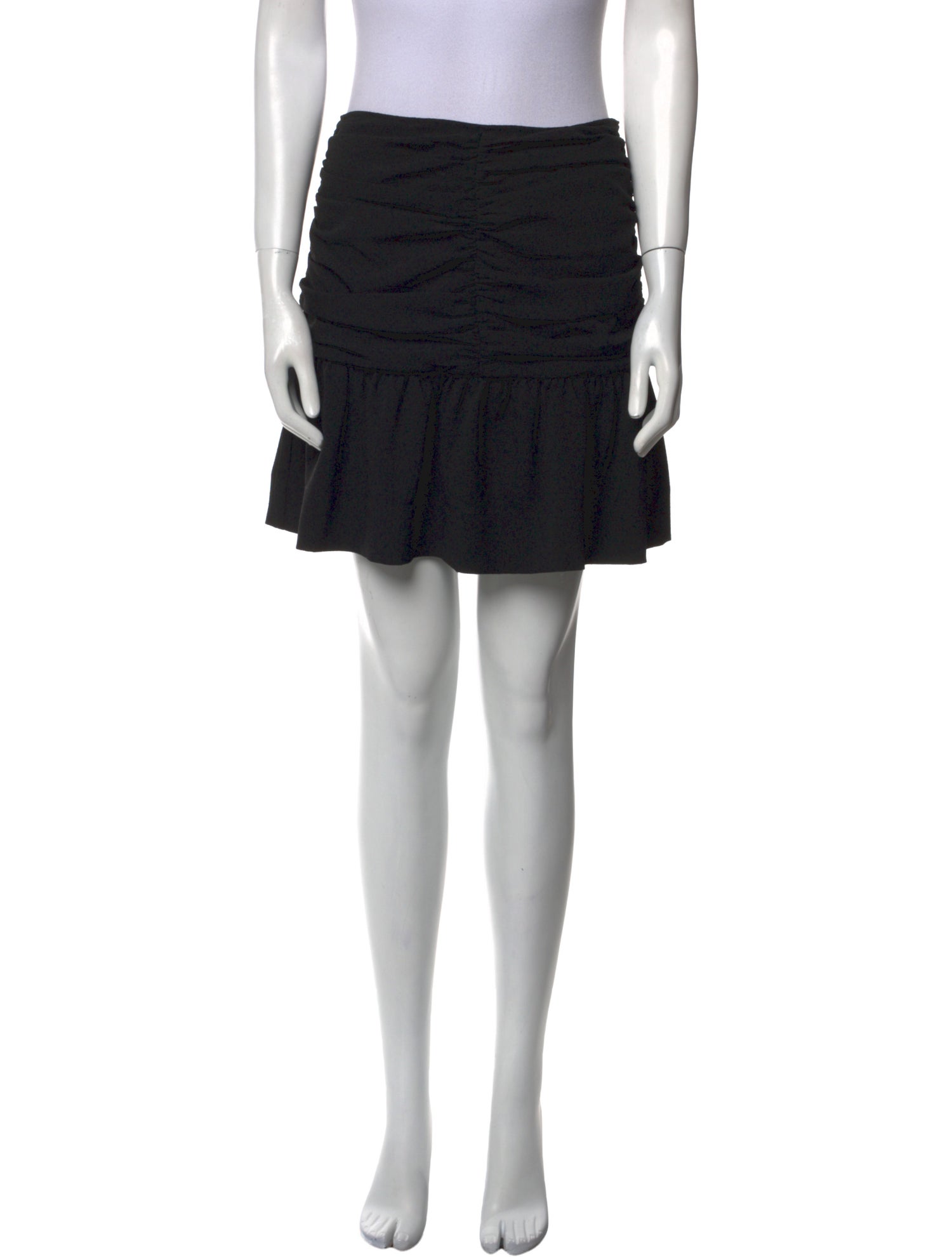 Ganni Pleated Accents Mini Skirt