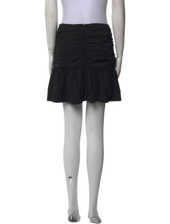 Ganni Pleated Accents Mini Skirt