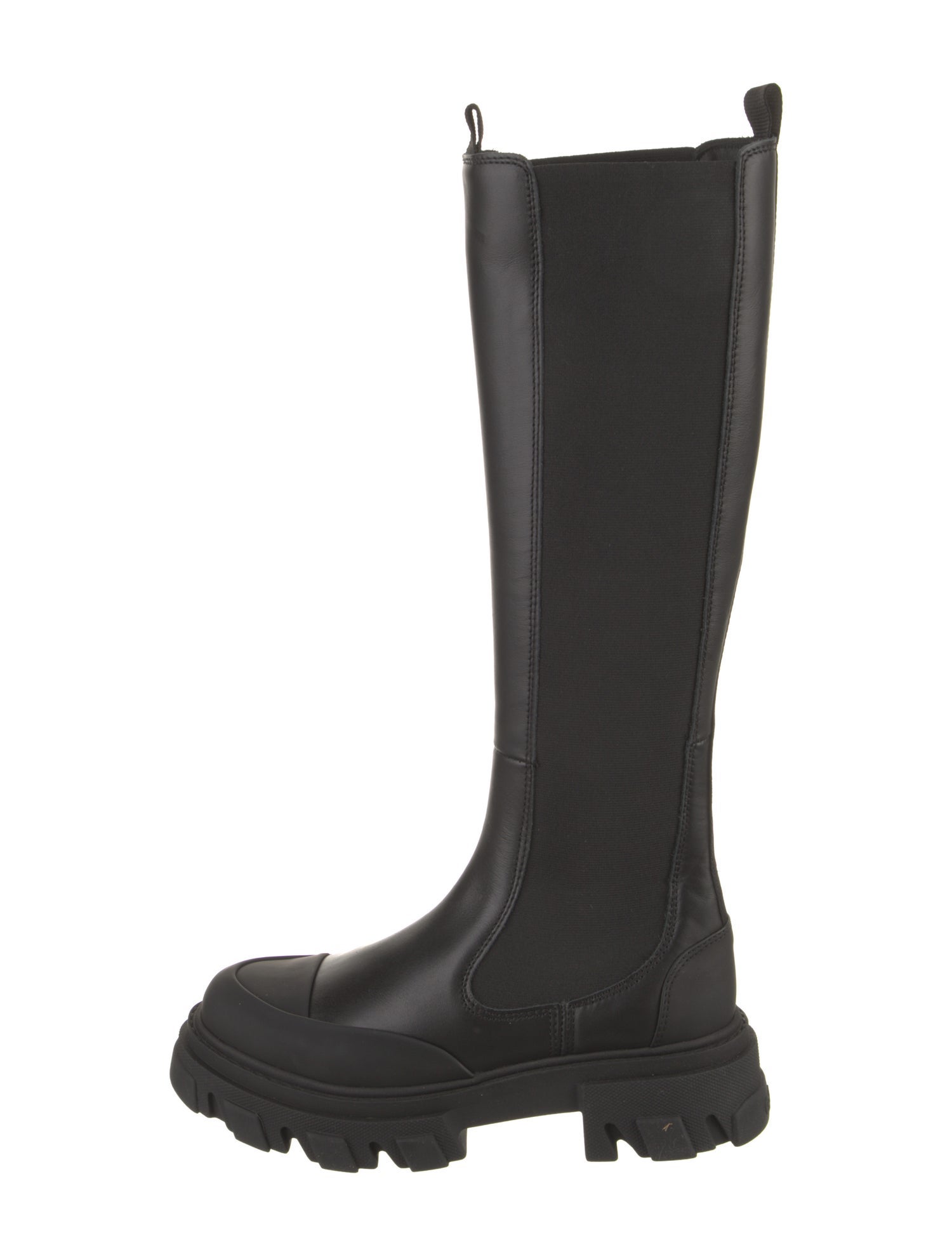 Ganni Leather Chelsea Boots