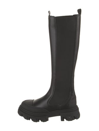 Ganni Leather Chelsea Boots