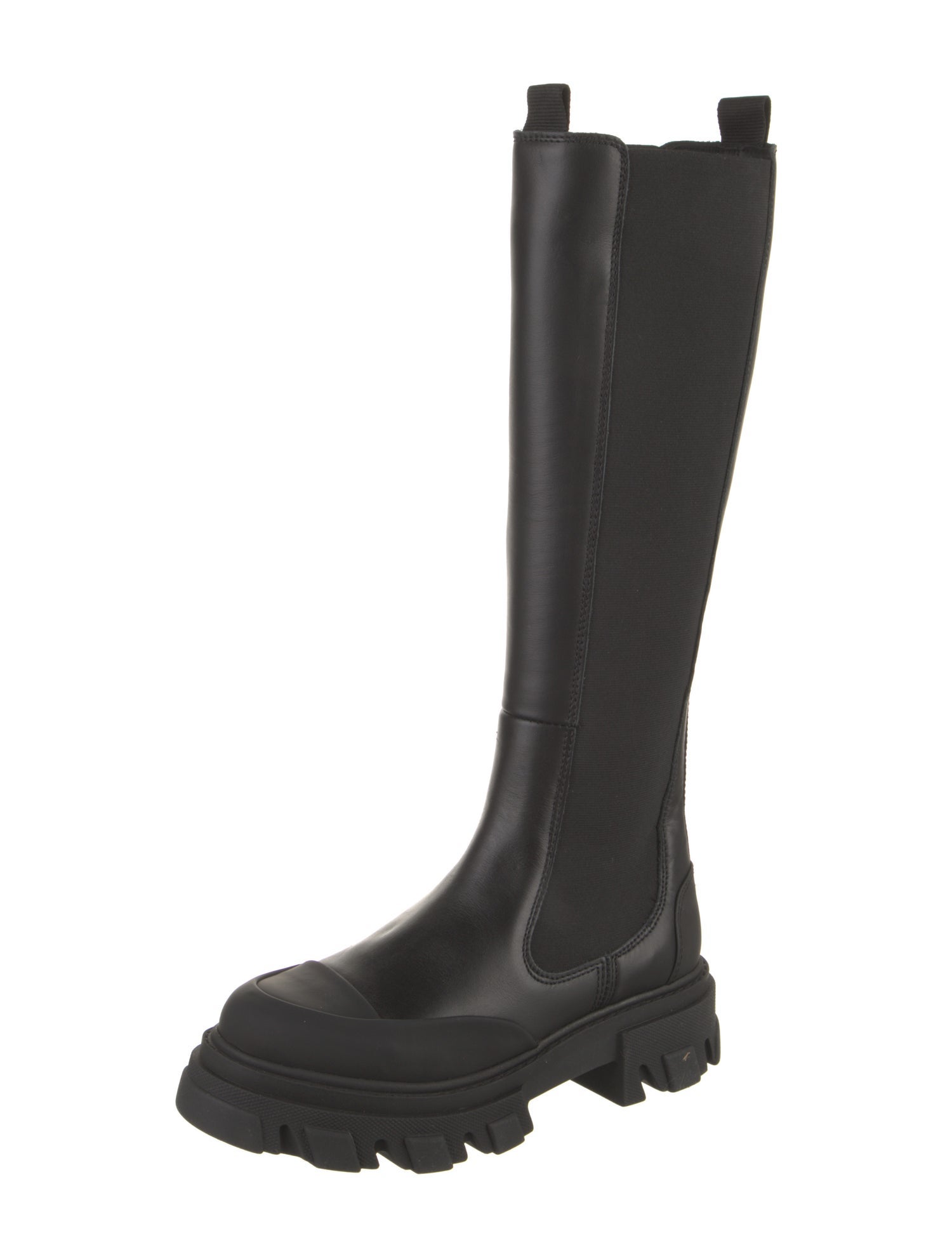 Ganni Leather Chelsea Boots