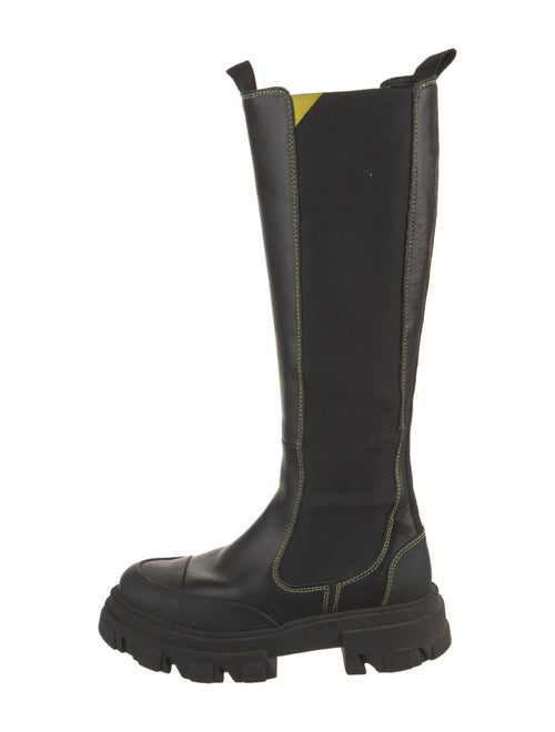 Ganni Leather Rain Boots