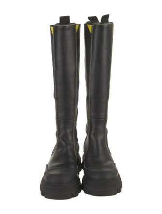 Ganni Leather Rain Boots