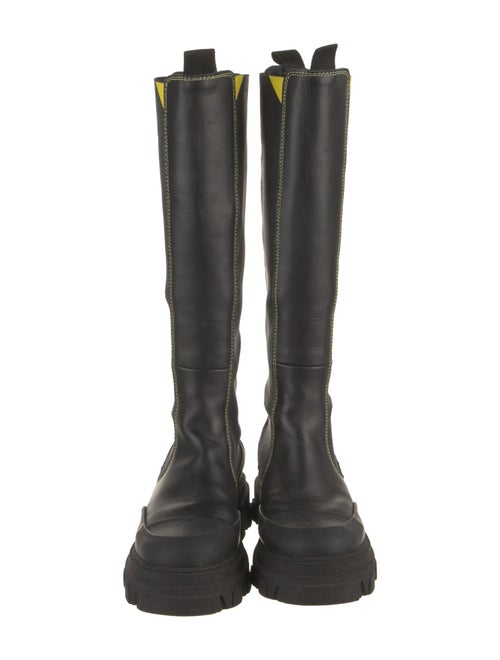 Ganni Leather Rain Boots