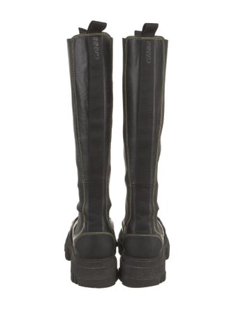 Ganni Leather Rain Boots
