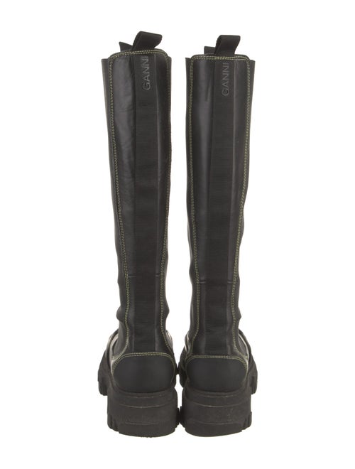 Ganni Leather Rain Boots