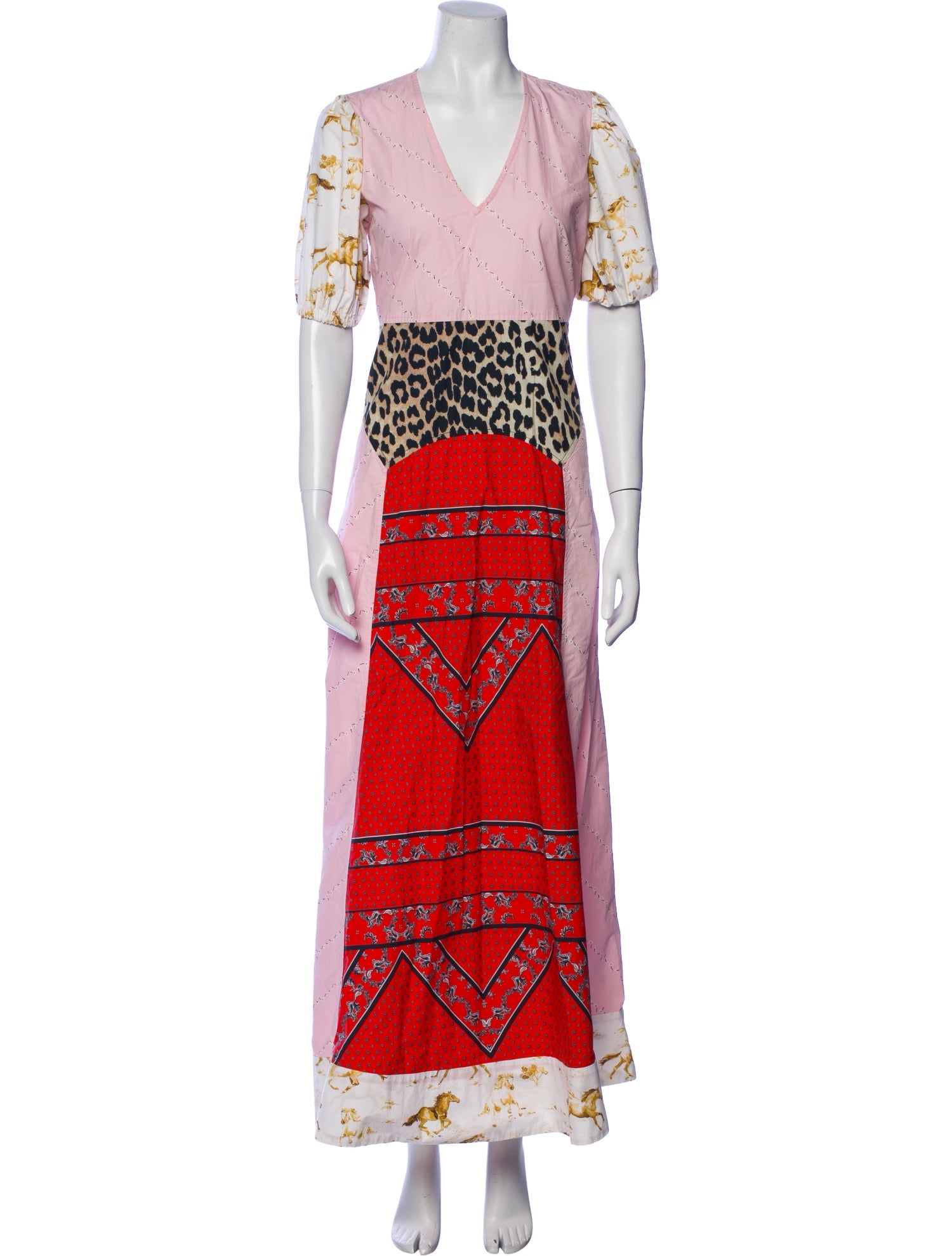 Ganni Printed Long Dress