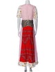 Ganni Printed Long Dress