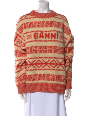 Ganni Wool Striped Sweater