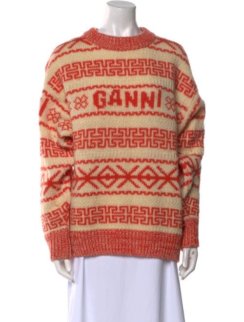 Ganni Wool Striped Sweater