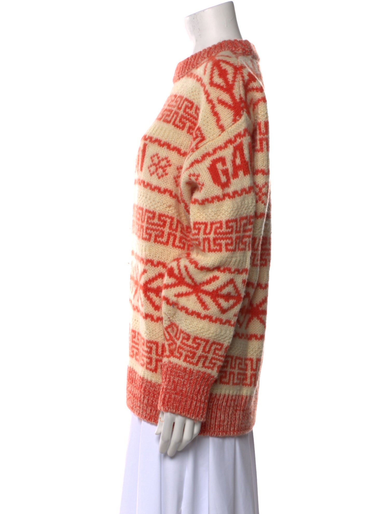 Ganni Wool Striped Sweater