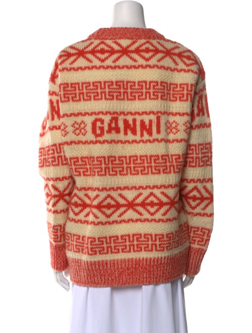 Ganni Wool Striped Sweater
