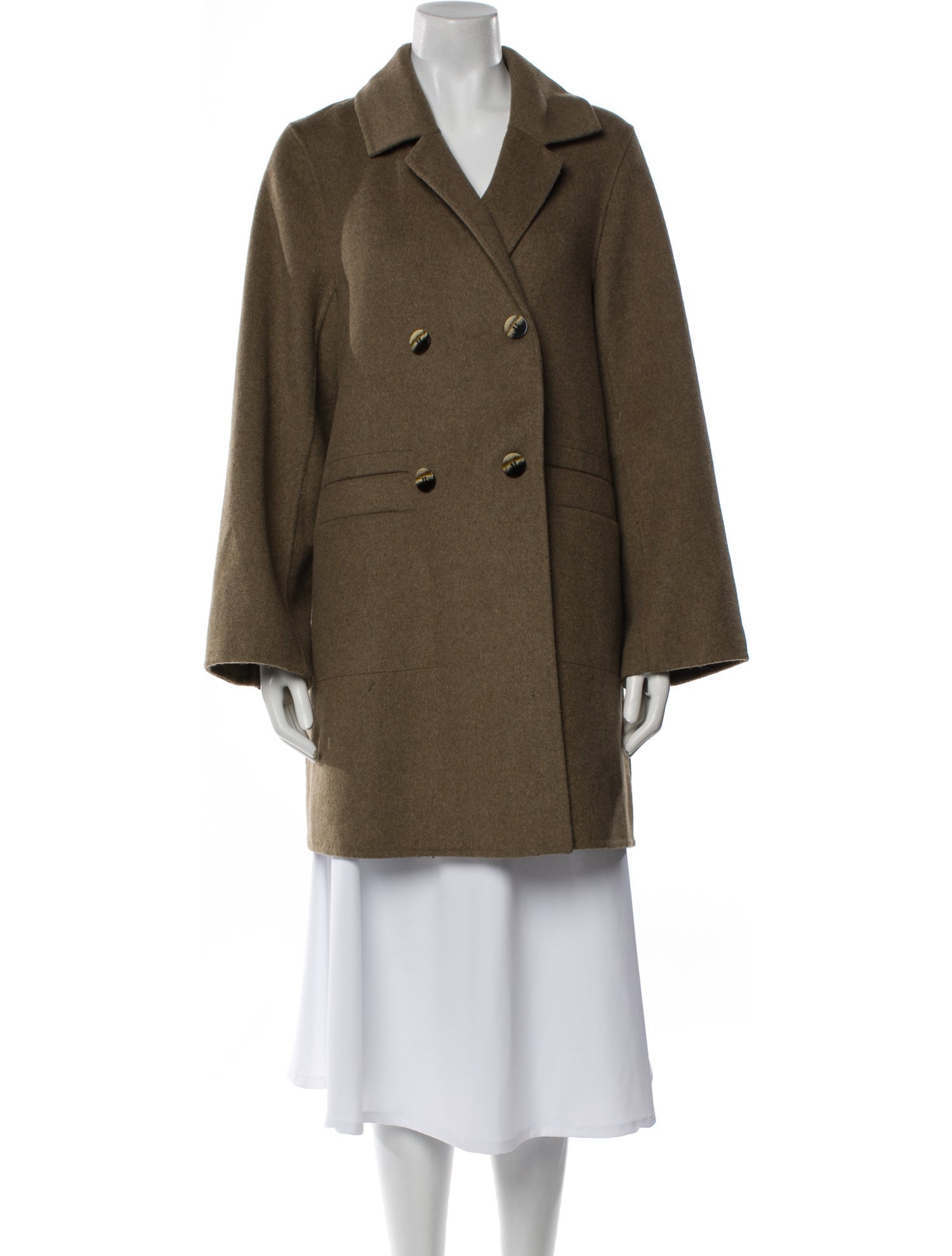 Ganni Wool Peacoat