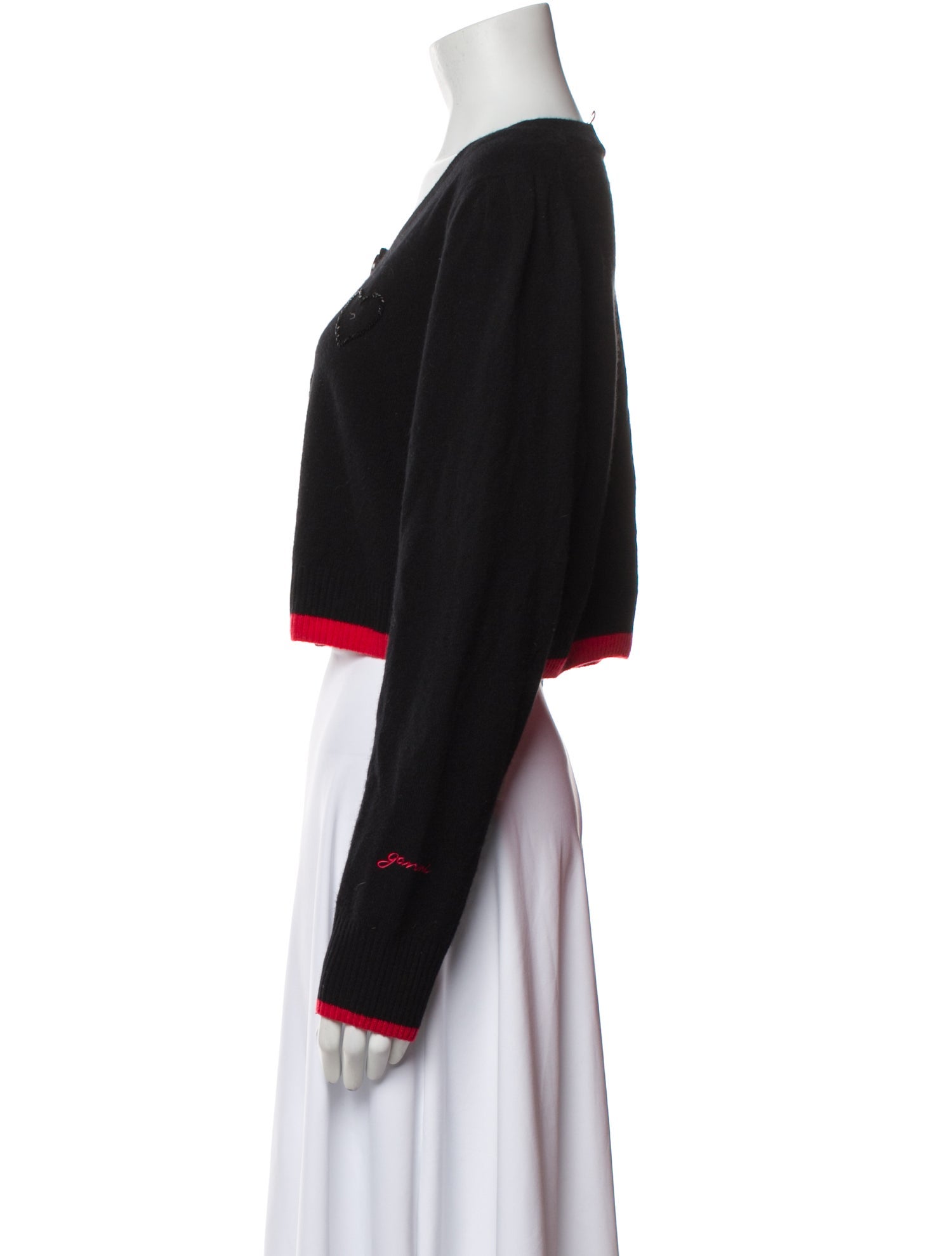 Ganni Cashmere Scoop Neck Sweater