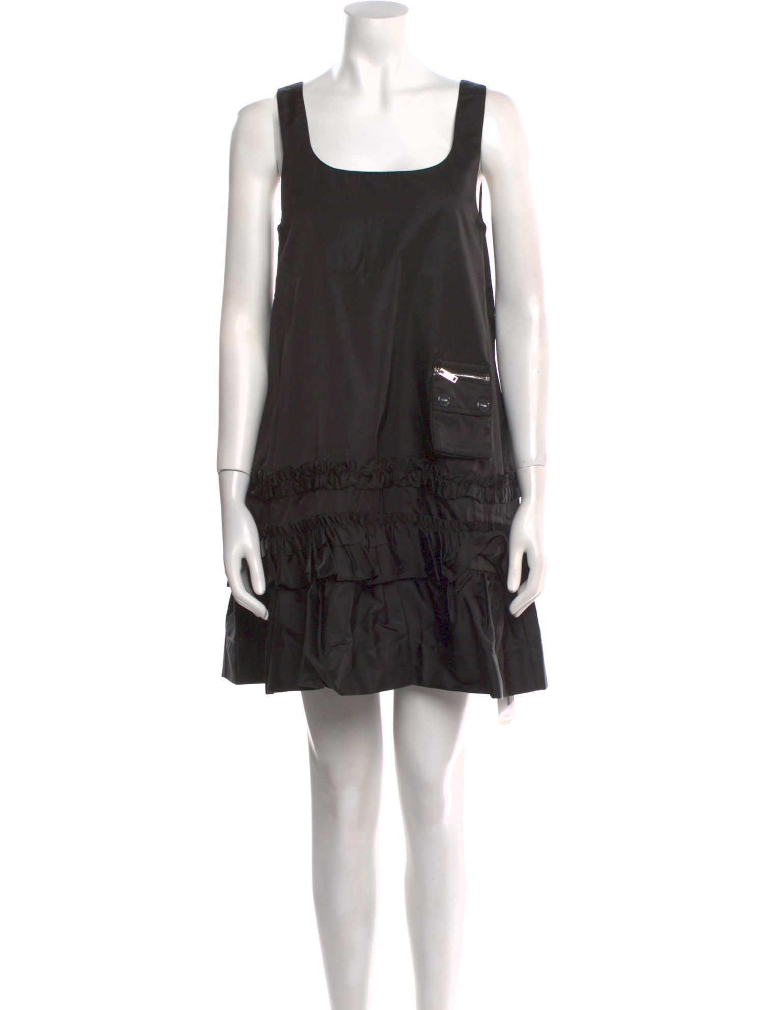 Ganni Square Neckline Mini Dress